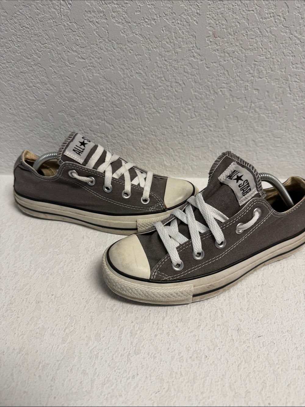 Converse Chuck Taylor All Star Low Top Sneakers - Charcoal Gray W6 M4 - Picture 1 of 7